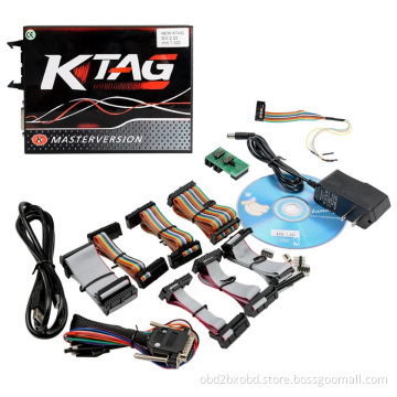 V2.25 KTAG EU Online Version Firmware V7.020 K-TAG Master with Red PCB No Tokens Limitation